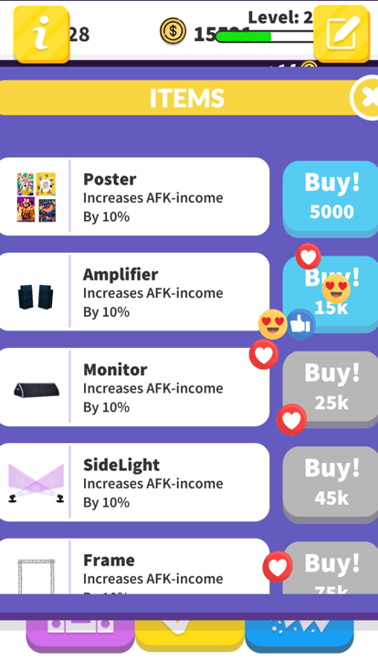 Idle rock band游戏截图