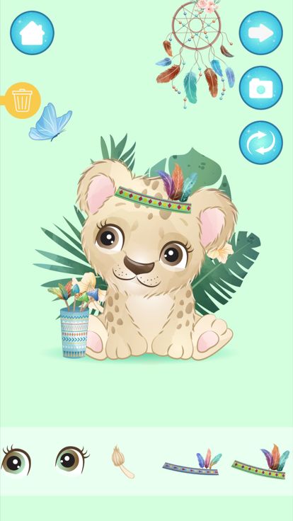 小动物捏脸贴纸游戏-打扮宠物-表情认知启蒙-彩蛋主题游戏截图