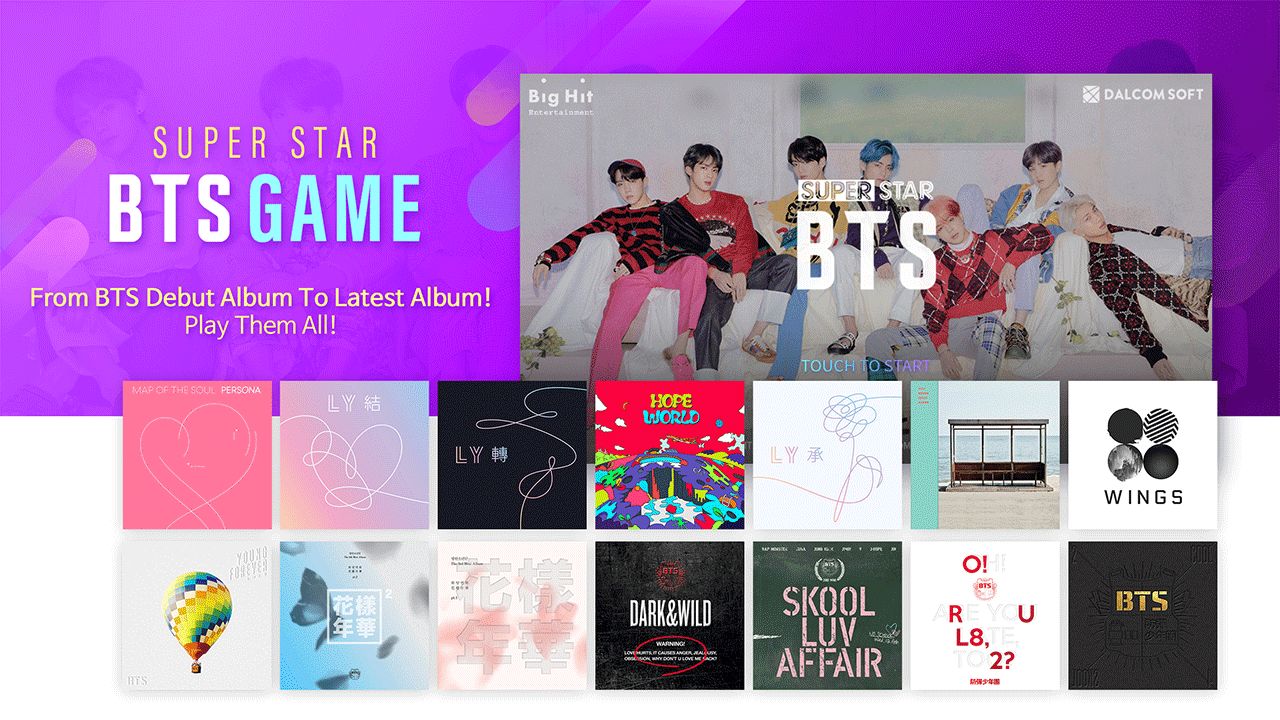 Screenshot of SuperStar BTS