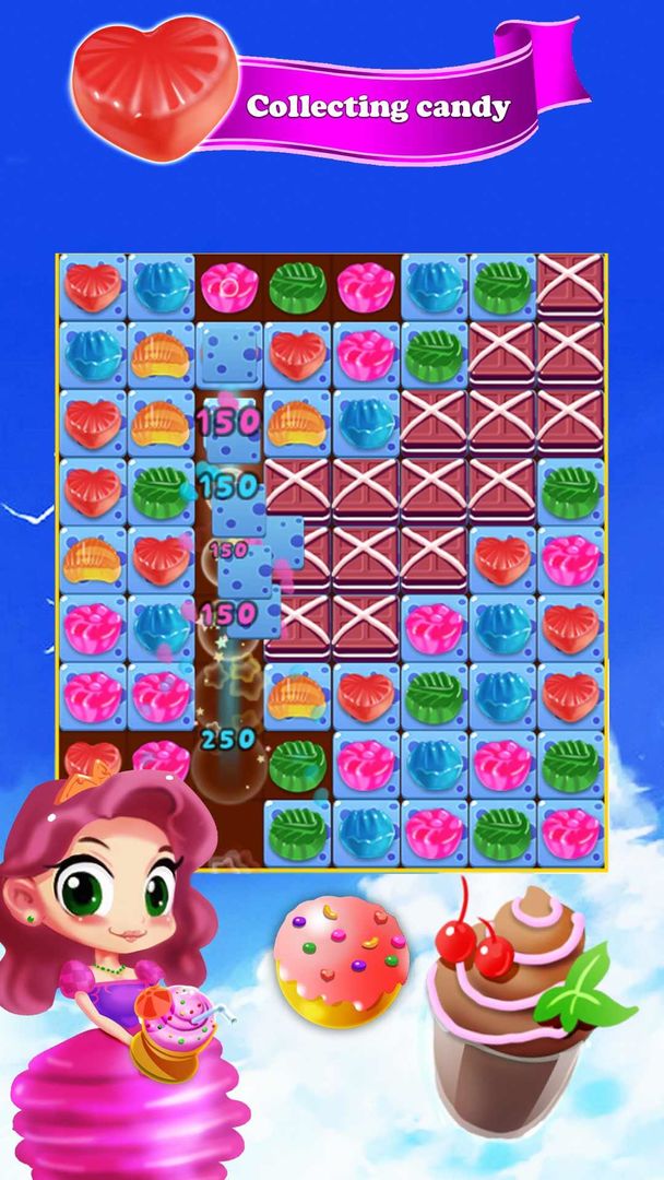 Screenshot of Candy Space Travel Valentines