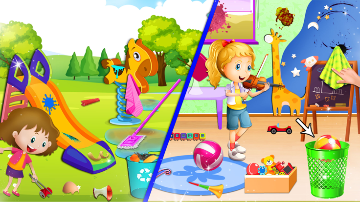 Home Cleaning Girls Game游戏截图