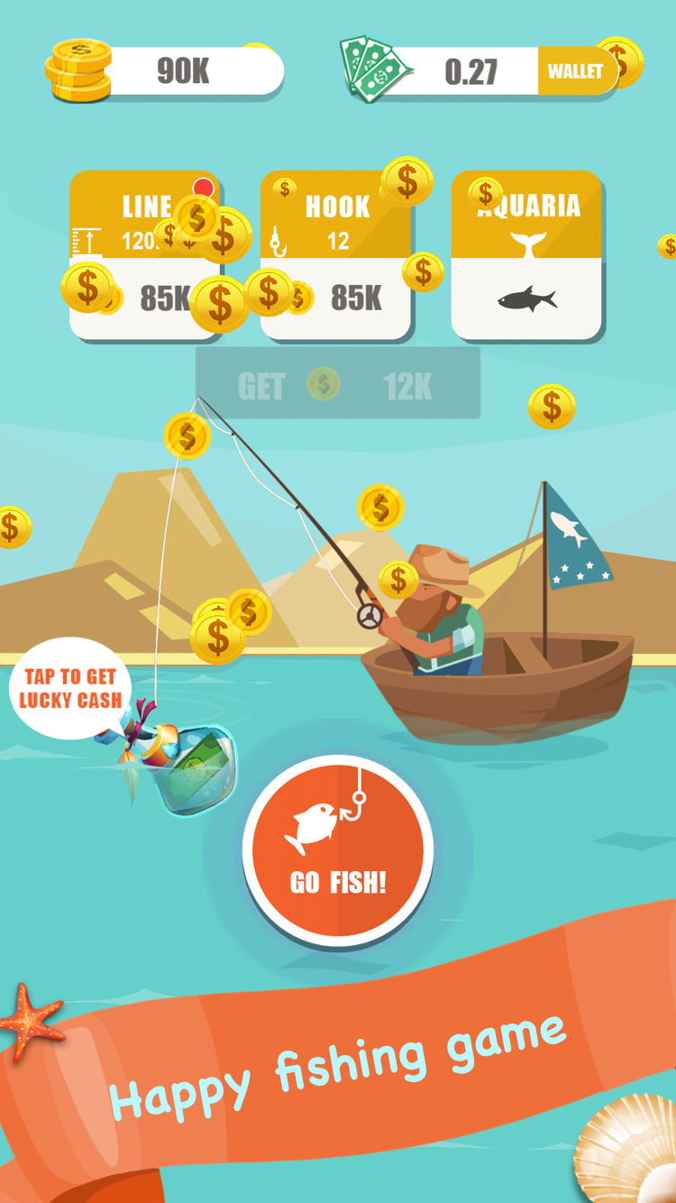 Fishing for money app