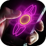 Neon hand fidget spinnericon