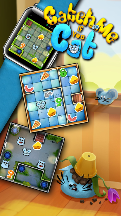 Catch Me If You Cat: Puzzle Game for Apple Watch游戏截图