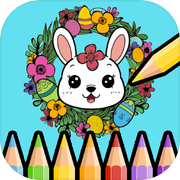 Happy Easter Coloring Book