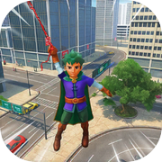 Super Kid Swing Rope Hero Game