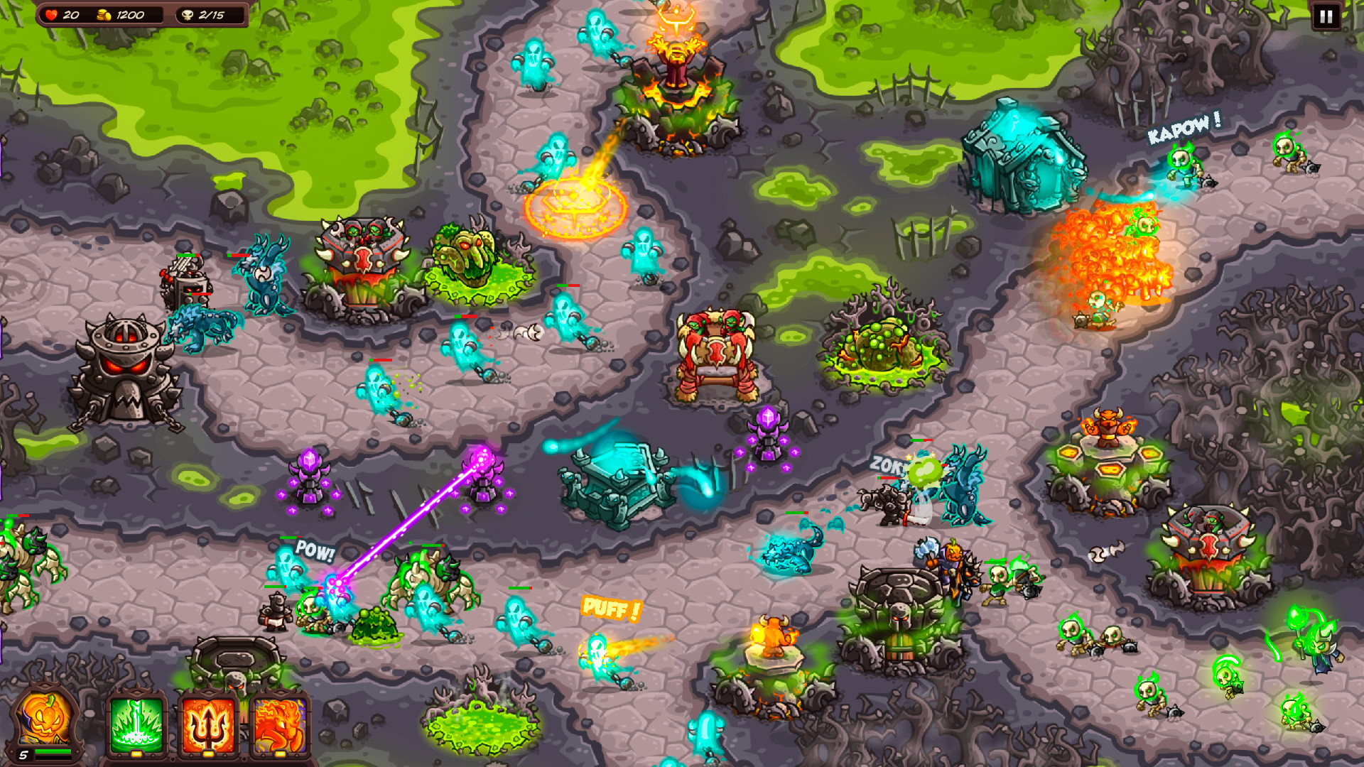 Kingdom Rush Vengeance - Tower Defense游戏截图