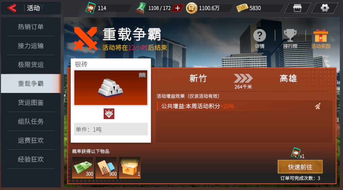 活动更新