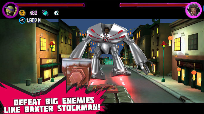 Teenage Mutant Ninja Turtles: Rooftop Run游戏截图