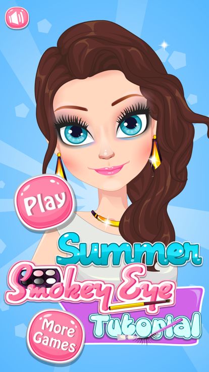 夏日烟熏妆教程 - 手把手教美女化妆小游戏大全 - 神马游戏游戏截图