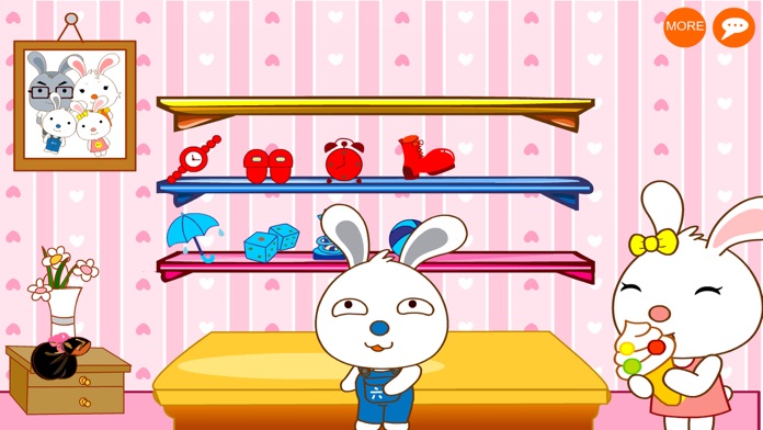 兔宝宝认颜色-趣味启蒙认知游戏游戏截图