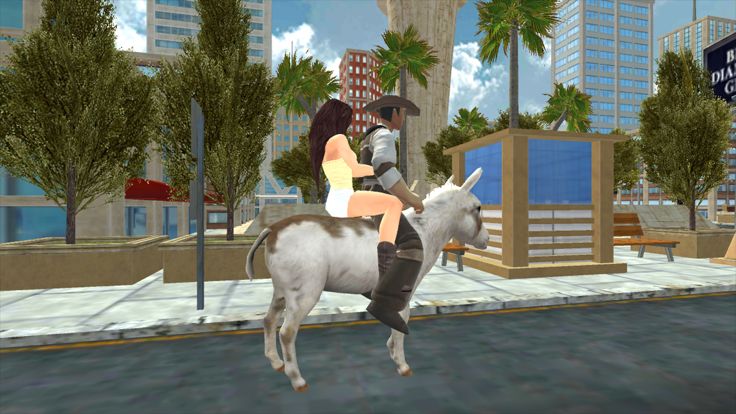 Flying Donkey Taxi Transport游戏截图