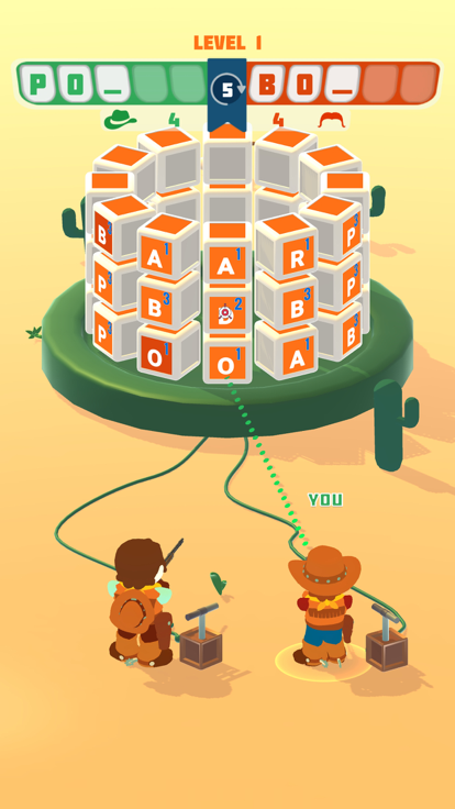 Cowboy Word Duel游戏截图