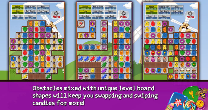 Sugar Drops - Match three puzzle游戏截图