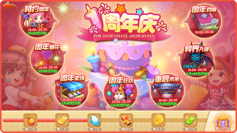 1.周年庆典活动