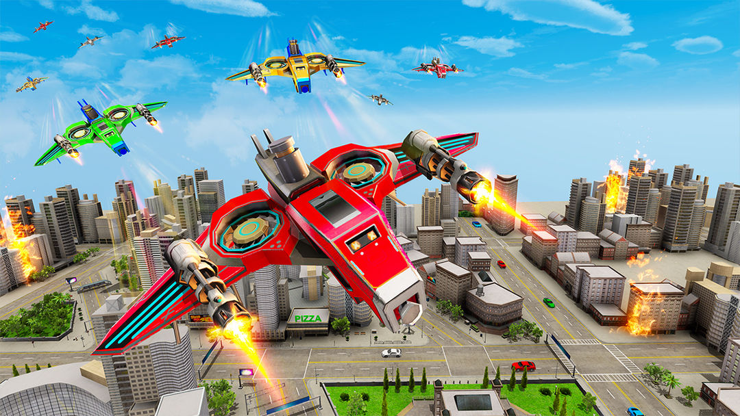 无人机机器人游戏截图