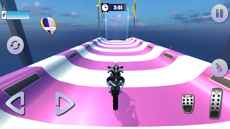 Superhero Bike Jumping Stunts游戏截图