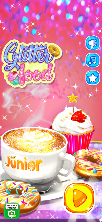 Girl's Glitter Baking Cafe游戏截图