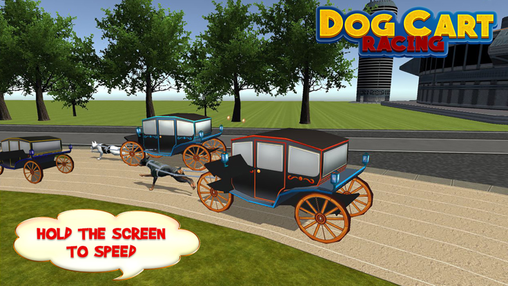 Dog Cart Race : sled dog race by driving  wagons游戏截图