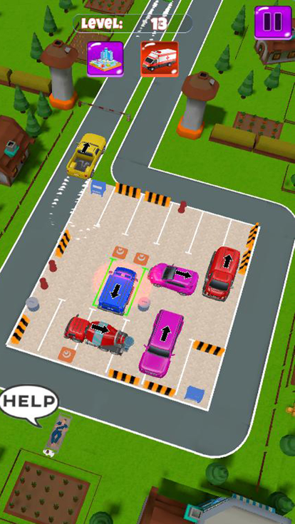 Ambulance Parking Jam游戏截图