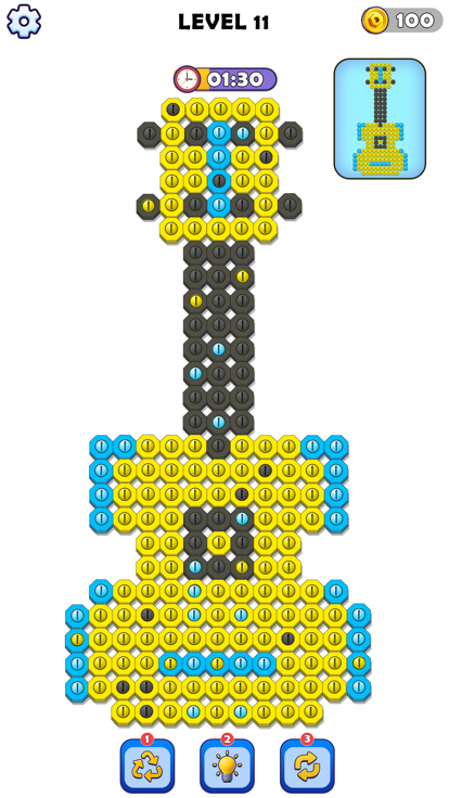 Nut and Bolt Sort Color Match游戏截图