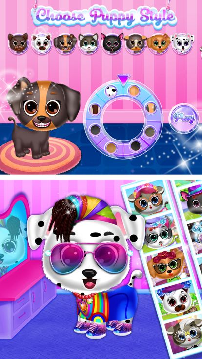 装扮小狗少女换装 - 游戏大全玩的游戏截图