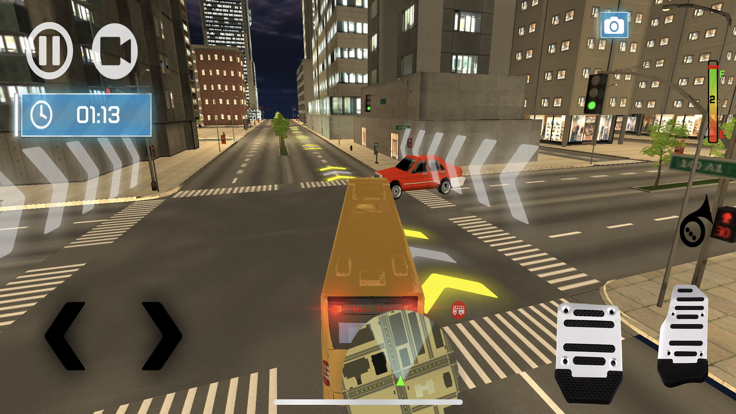 巴士停车模拟器：城市巴士驱动器和公园游戏截图