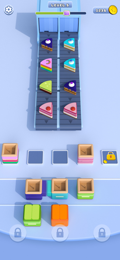 Cake Jam Color Sorting 3D游戏截图