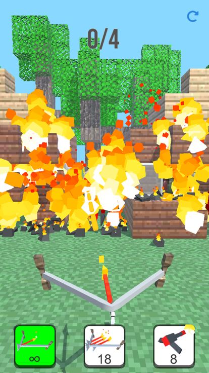 Burn it Down! 3D Pixel Game游戏截图