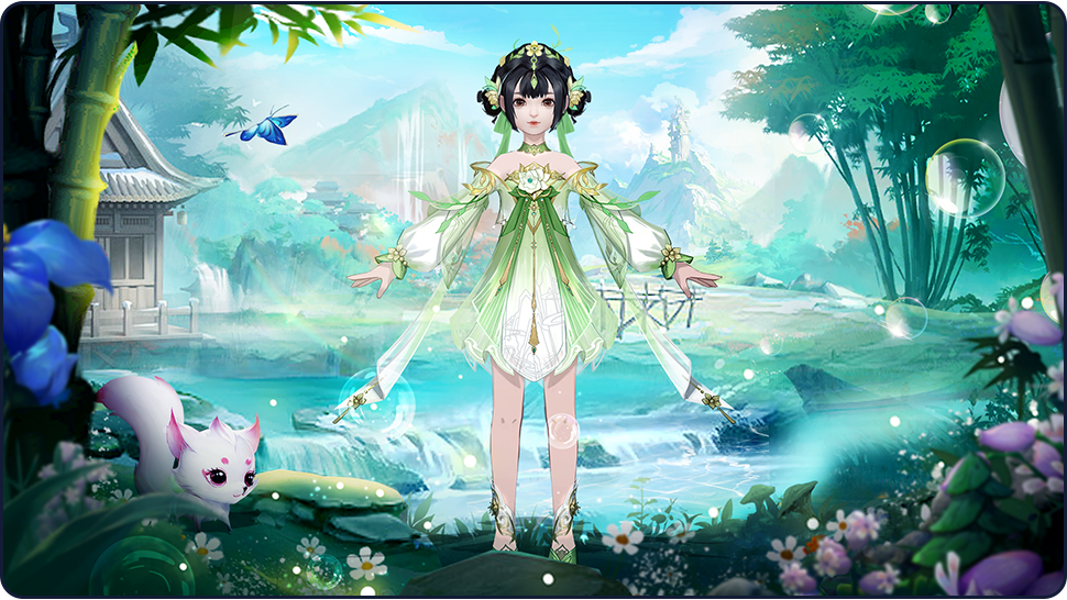 清荷之灵，活泼俏皮
