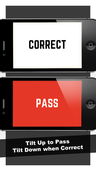 Adult Charades! Guess Words on Your Heads While Tilting Up or Down游戏截图