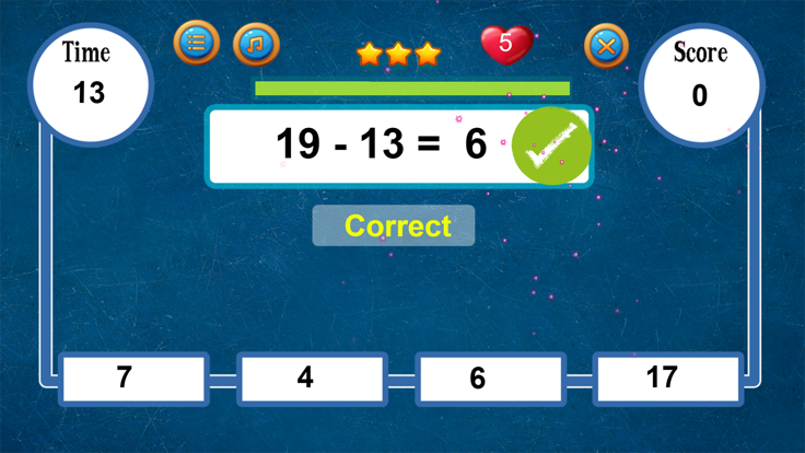 Math Game Addition Subtraction游戏截图