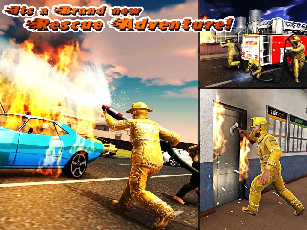 Screenshot of Virtual Firefighter: Family Rescue Hero