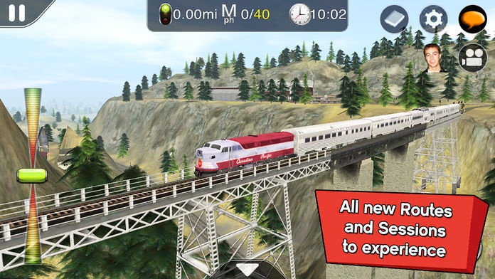 Screenshot of Trainz Driver 2 - train driving game, realistic 3D railroad simulator plus world builder