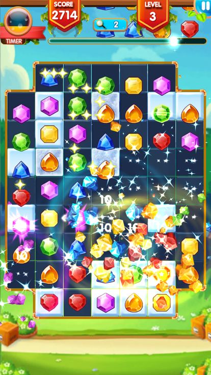 宝石消消消 - 经典宝石三消游戏游戏截图
