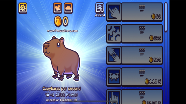 Capybara Clicker Pro游戏截图