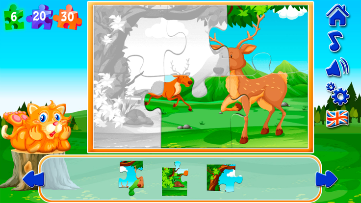 有趣的初级拼图游戏截图