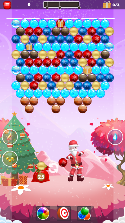 Christmas Santa Bubble Shooter游戏截图