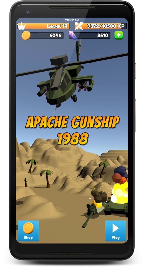 Screenshot of Apache Gunship 1988 - Helicopter Shooter