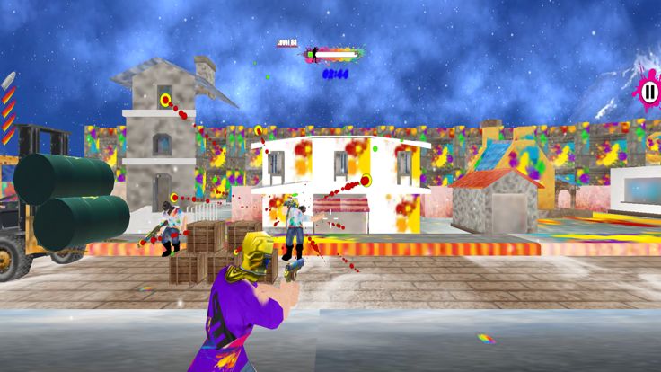 Paintball shoot 3d color war游戏截图