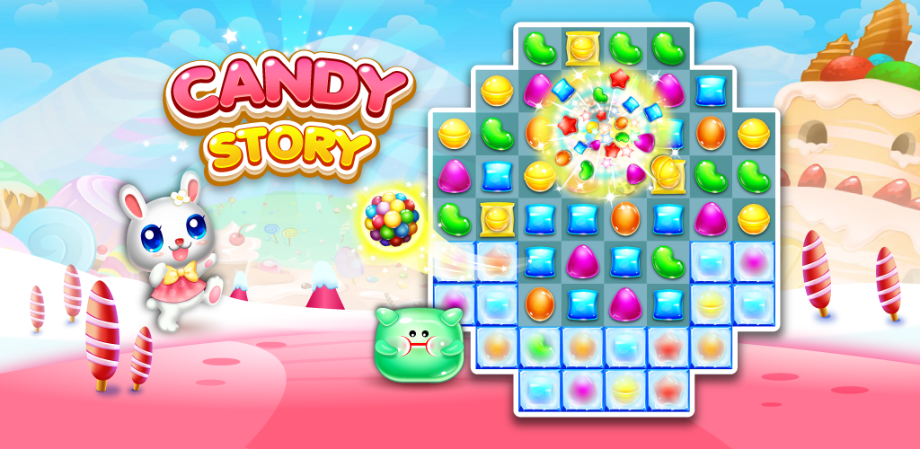 Sweet Candy: Story Match 3游戏截图