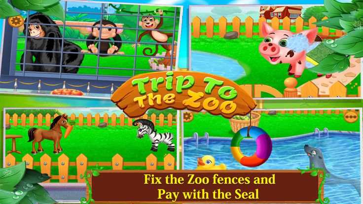 Kids Trip To The Zoo - Crazy Jungle Safari游戏截图