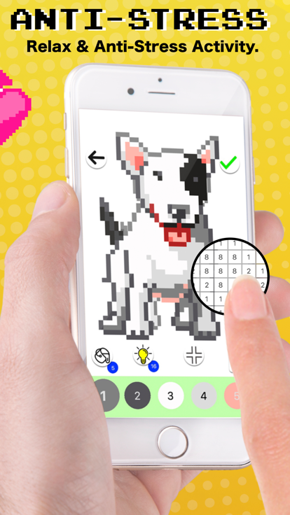 像素涂色游戏 - 按数字填色游戏截图