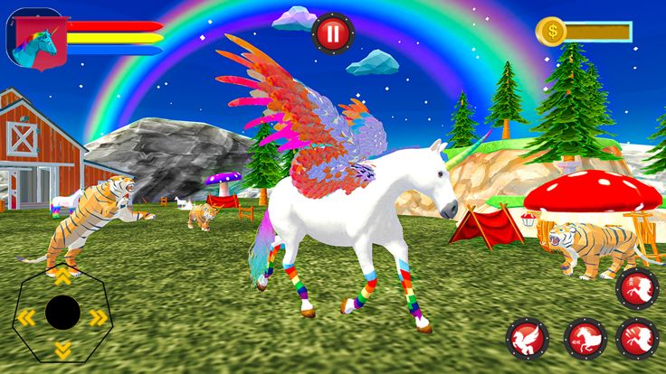 飞行 独角兽 飞马 马游戏截图