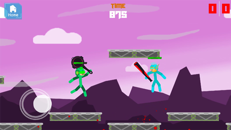 Stickman Brawl - Cyber Duel游戏截图