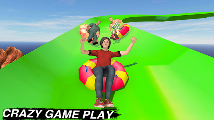 水滑梯上山冲游戏截图