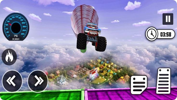 美佳 坡道 普拉多 汽车 特技游戏截图