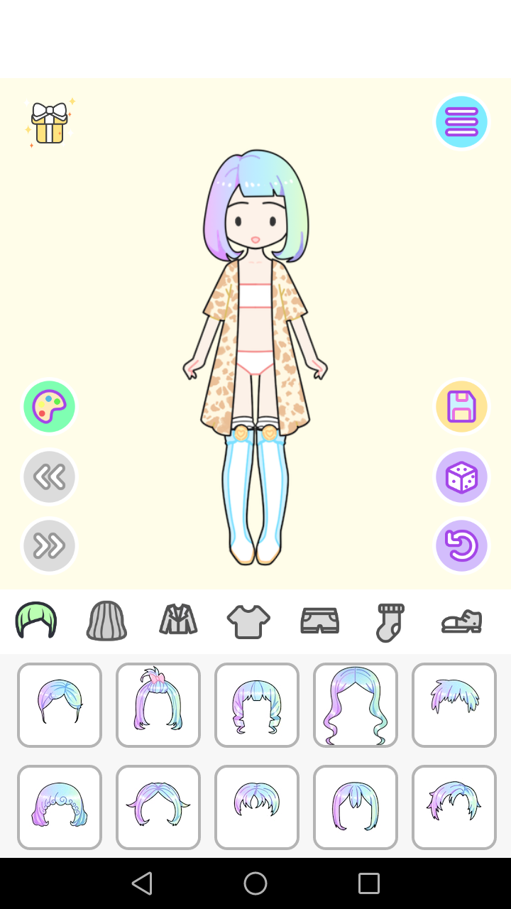 粉彩女孩换装软件游戏截图