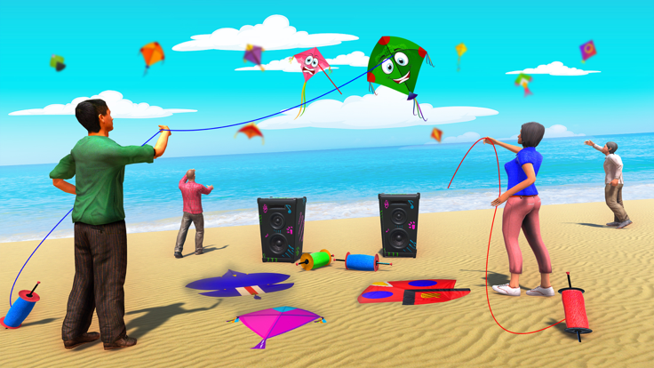 Kite Basant-Kite Flying Game游戏截图