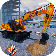 Heavy Crane JCB Excavator 3D